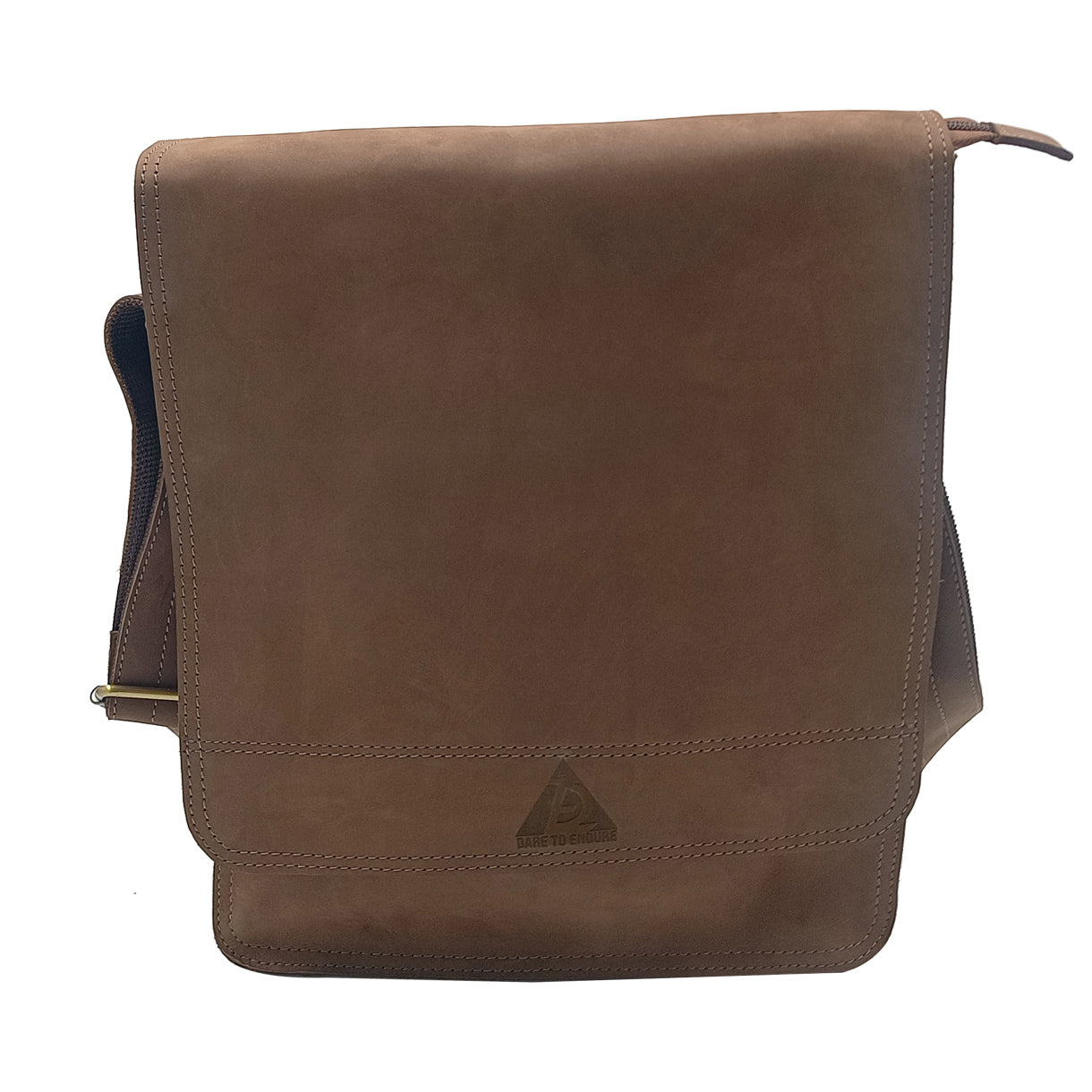 Leather Dark Oak Messenger Bag for Notepad