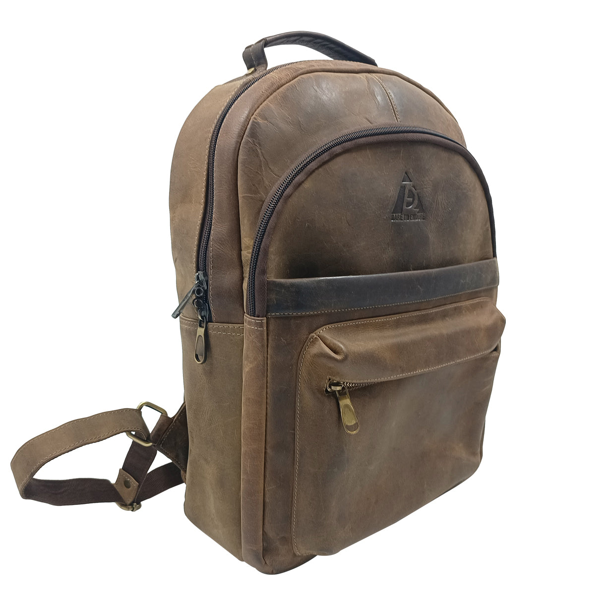 Leather Pulpis Brown Laptop Backpack Bag