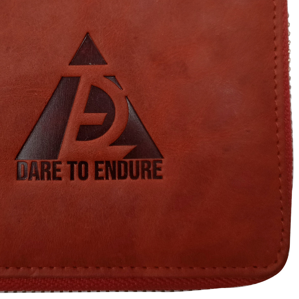 Leather Red Zipper Wallets for Men's