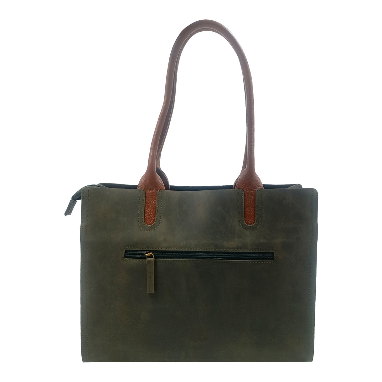 dark-muted-green-finish-Handbag-back