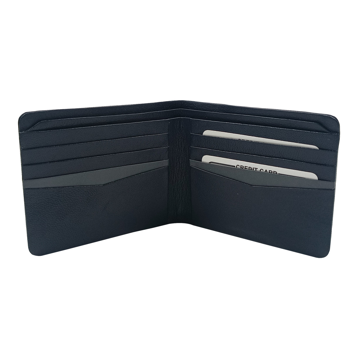 Leather Dark Blue Wallet for Men