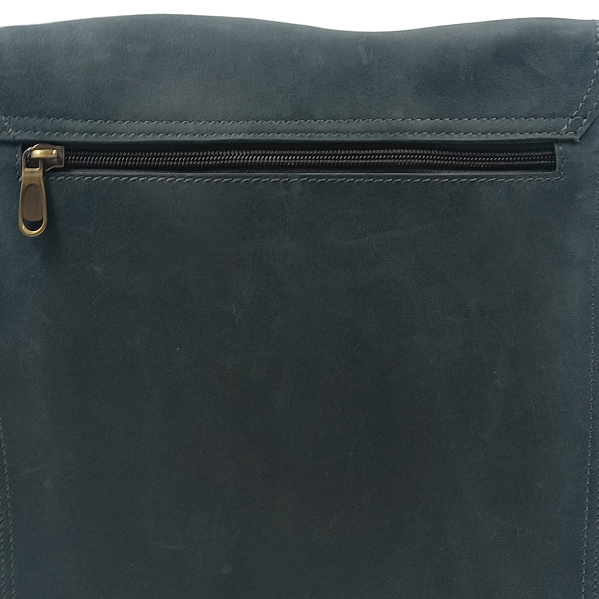Leather Dark Slate Blue Messenger Bag for Notepad
