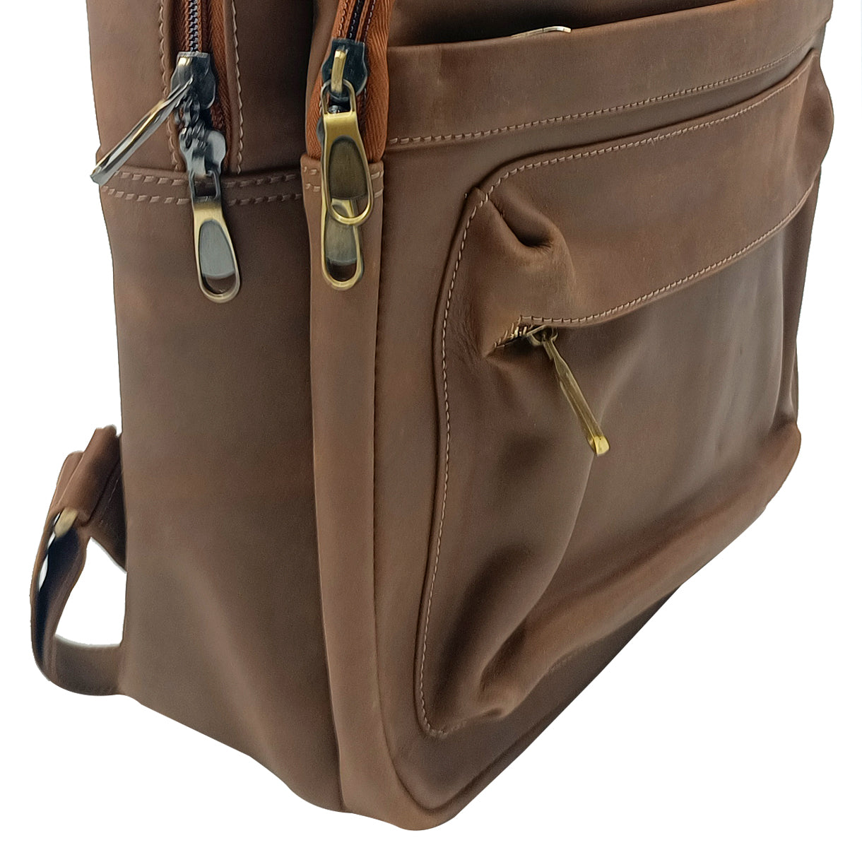 Majolica-Brown-finish-laptop-backpack-bag-Unisex-detail-1