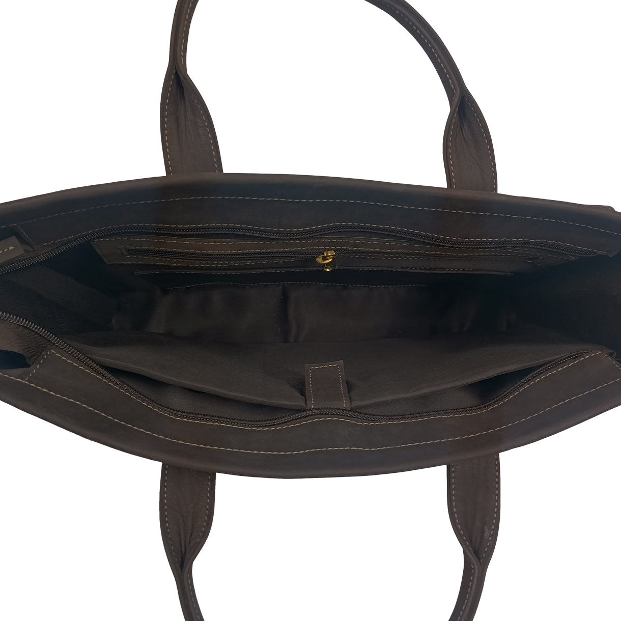 Onyx-brown-finish-Laptop-Bag-detail