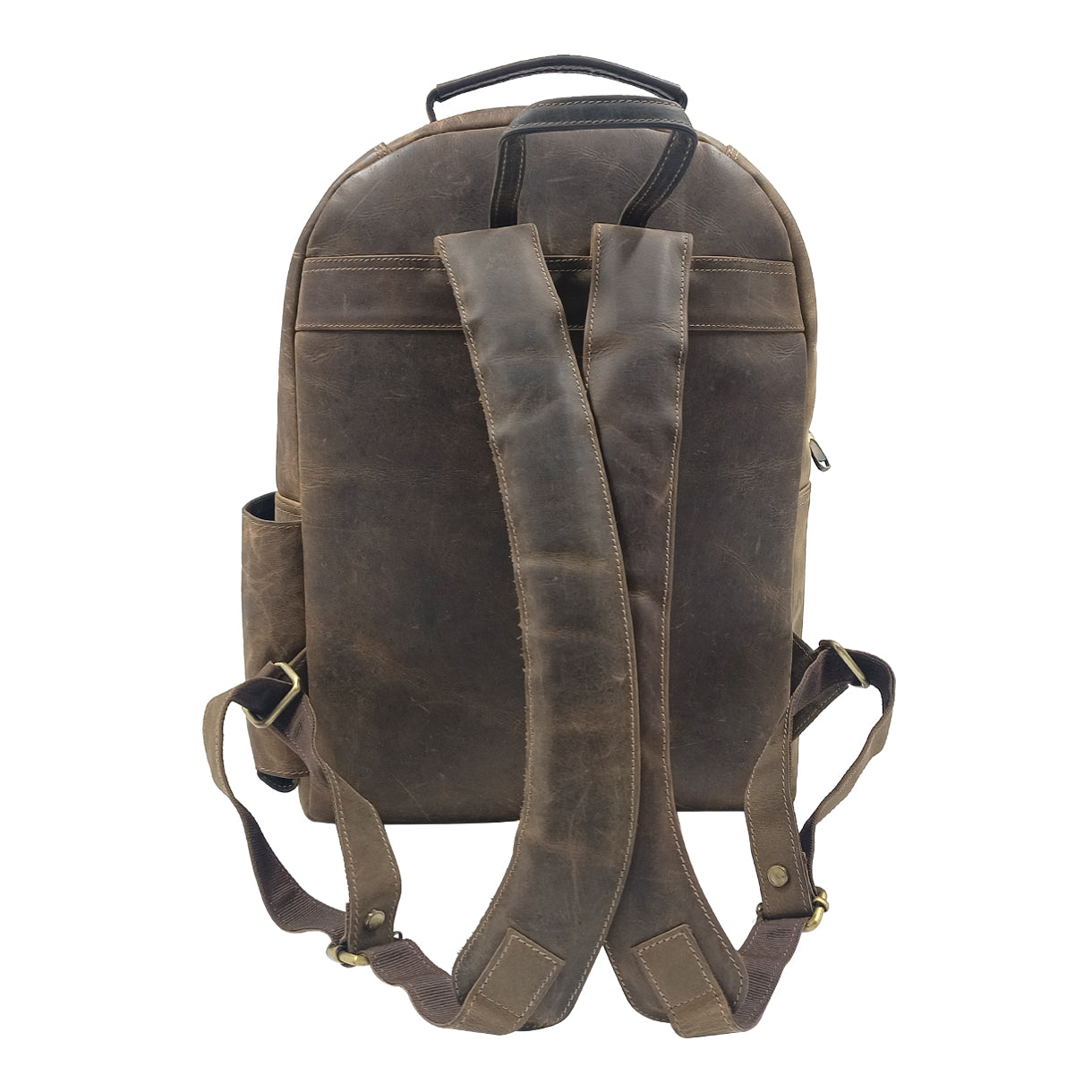 Leather Pulpis Brown Laptop Backpack Bag
