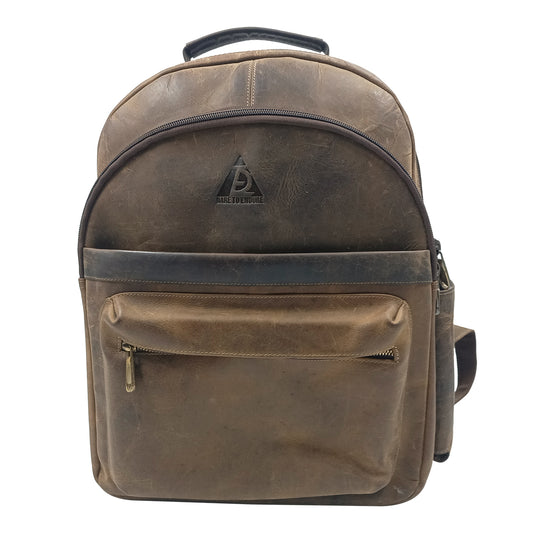 Leather Pulpis Brown Laptop Backpack Bag
