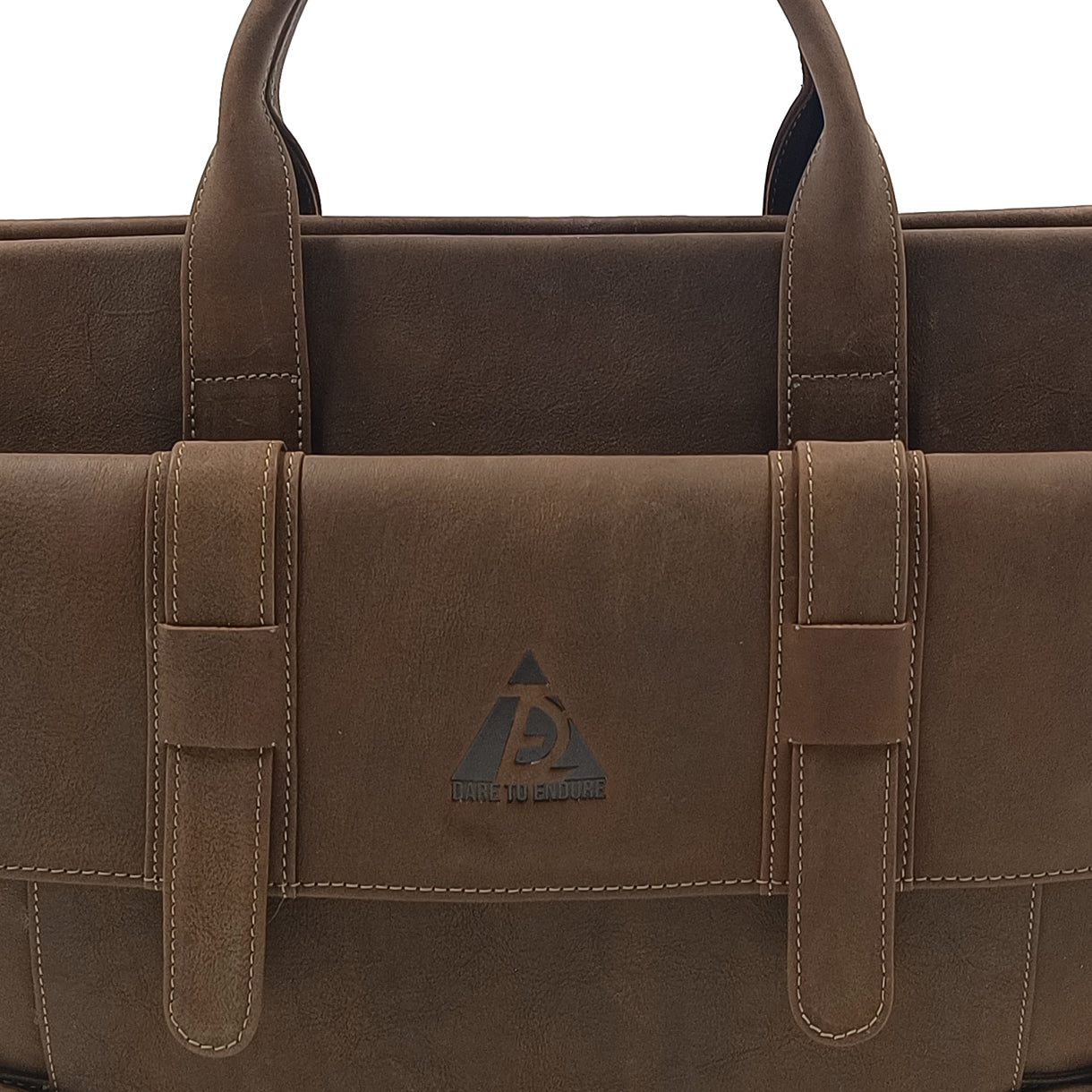 Leather Ragno Rewind Tobacco Laptop Messenger Bag for Men